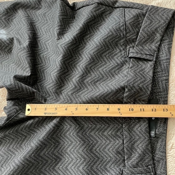 Torrid Women's Size 22R Ponte Stretch Ankle Skinny Pant-Grey Chevron Sparkle - Picture 10 of 14